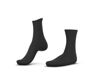 Blank cotton sock mockup