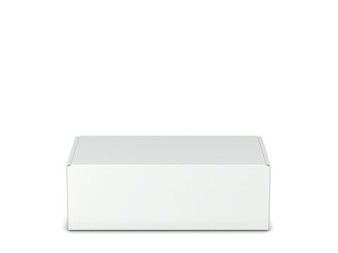 Blank tuck in flap packaging box mockup