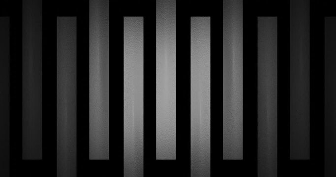 3d render with rectangles with rough surface on black background
