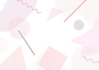 幾何学図形のPOPな背景