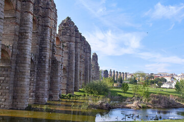 Roman Aqueduct of Los Milagros, Merida, Spain