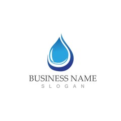 Water drop Logo Template vector