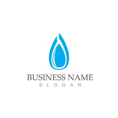 Water drop Logo Template vector