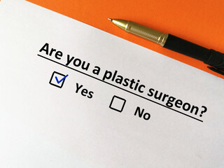 Questionnaire about specialist
