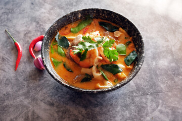 Tom Yum Kung, a popular Thai dish