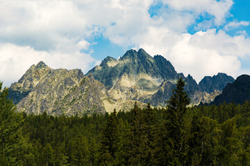 Mountains Vysoka and Ťažk&yacute; &scaron;t&iacute;t