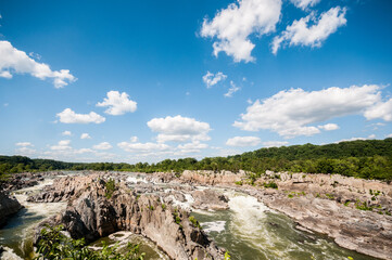 Great Falls, VA, USA, water falls, landscape, nature