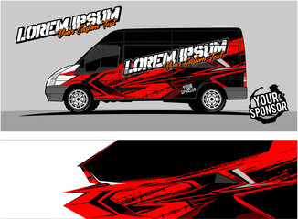 Car wrap graphic racing abstract strip and background for car wrap and vinyl sticker - Vector
