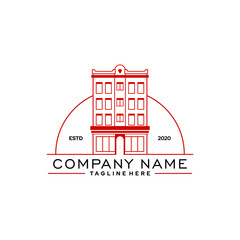 Obraz premium company logo apartement, building