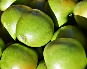 green apples background