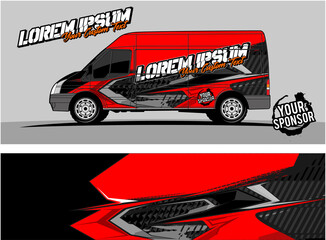 Car wrap graphic racing abstract strip and background for car wrap and vinyl sticker 