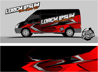 Car wrap graphic racing abstract strip and background for car wrap and vinyl sticker 