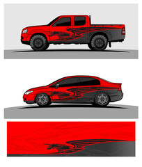 Car wrap graphic racing abstract strip and background for car wrap and vinyl sticker 