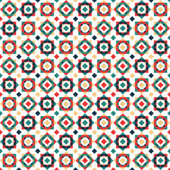 Vector of Thai modern seamless pattern style or simple of geometry square and diamond paterrn.