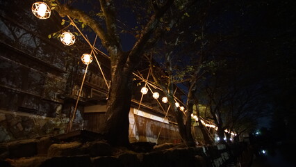 八幡堀ライトアップ