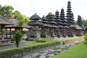 View of unusual Balinese temple