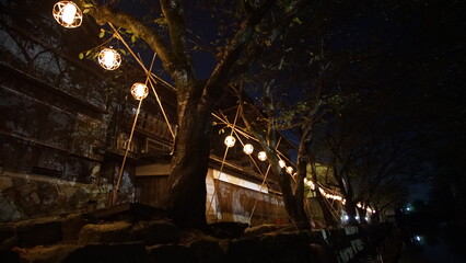 八幡堀ライトアップ