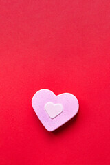 heart shape valentines day background romance mothers day care or 8 march love pleasant top view copy space for text