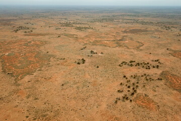 Endless desert of Australian continent
