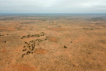 Endless desert of Australian continent