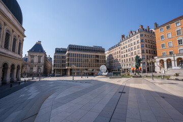 PLace Louis Pradel Vide pendant le confinement, Lyon, France 