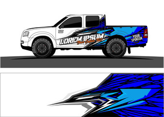 Car wrap graphic racing abstract strip and background for car wrap and vinyl sticker - Vector
