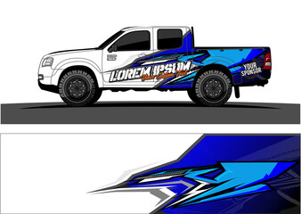 Car wrap graphic racing abstract strip and background for car wrap and vinyl sticker - Vector
