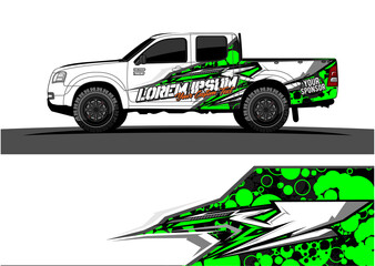 Car wrap graphic racing abstract strip and background for car wrap and vinyl sticker - Vector
