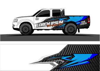 Car wrap graphic racing abstract strip and background for car wrap and vinyl sticker - Vector
