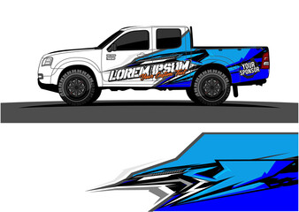 Car wrap graphic racing abstract strip and background for car wrap and vinyl sticker - Vector
