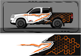 Car wrap graphic racing abstract strip and background for car wrap and vinyl sticker 