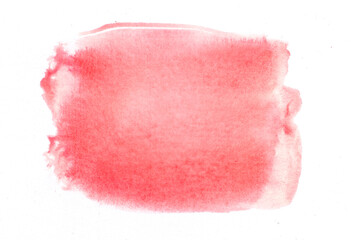 赤色の水彩の筆の跡、背景素材、テクスチャ