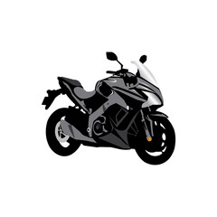 Motorcycle vector icon illustration rider colorful design