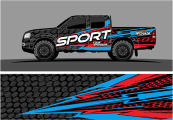 Car wrap graphic racing abstract strip and background for car wrap and vinyl sticker 