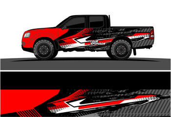 Car wrap graphic racing abstract strip and background for car wrap and vinyl sticker 