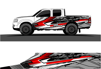 Car wrap graphic racing abstract strip and background for car wrap and vinyl sticker - Vector
