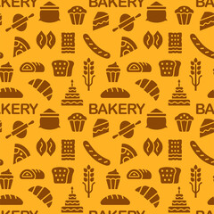 bakery seamless pattern