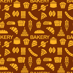 bakery seamless pattern