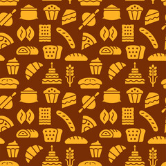 bakery seamless pattern