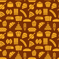 bakery seamless pattern