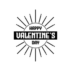 Calligraphy happy valentines day vector