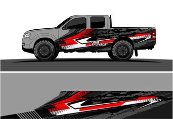 Car wrap graphic racing abstract strip and background for car wrap and vinyl sticker - Vector
