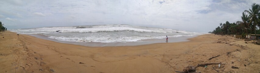 Big waves in sea