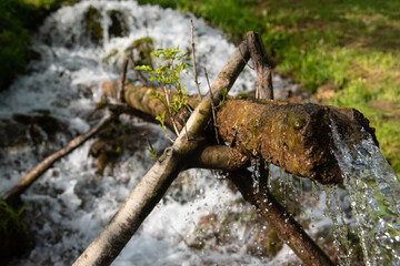 Veliki Buk waterfall located at the foot of Mountain Beljanica. Central Serbia. Natural monument under the name Lisine. It&rsquo;s near Veliko Vrelo, and Resavska caves and fresh river courses.