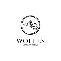 wolf vector logo design inspiration