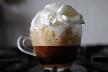 cappuccino with ice cream