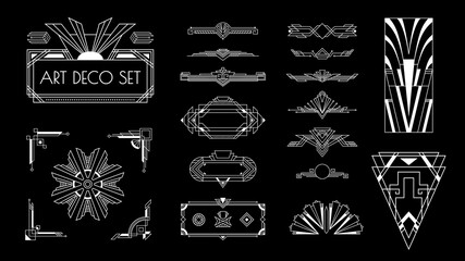 Art Deco Elements Set © Macrovector