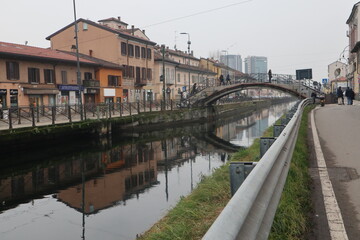 Obraz premium Milan. Navigli