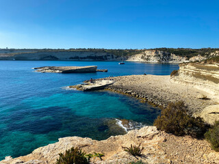 beautiful beach in Malta