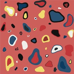 Poster, design wallpaper, wrapping paper, invitations cards. Animal colourful print. Flat vector illustration 